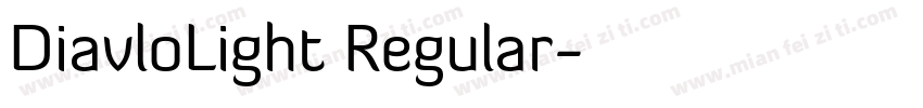 DiavloLight Regular字体转换
